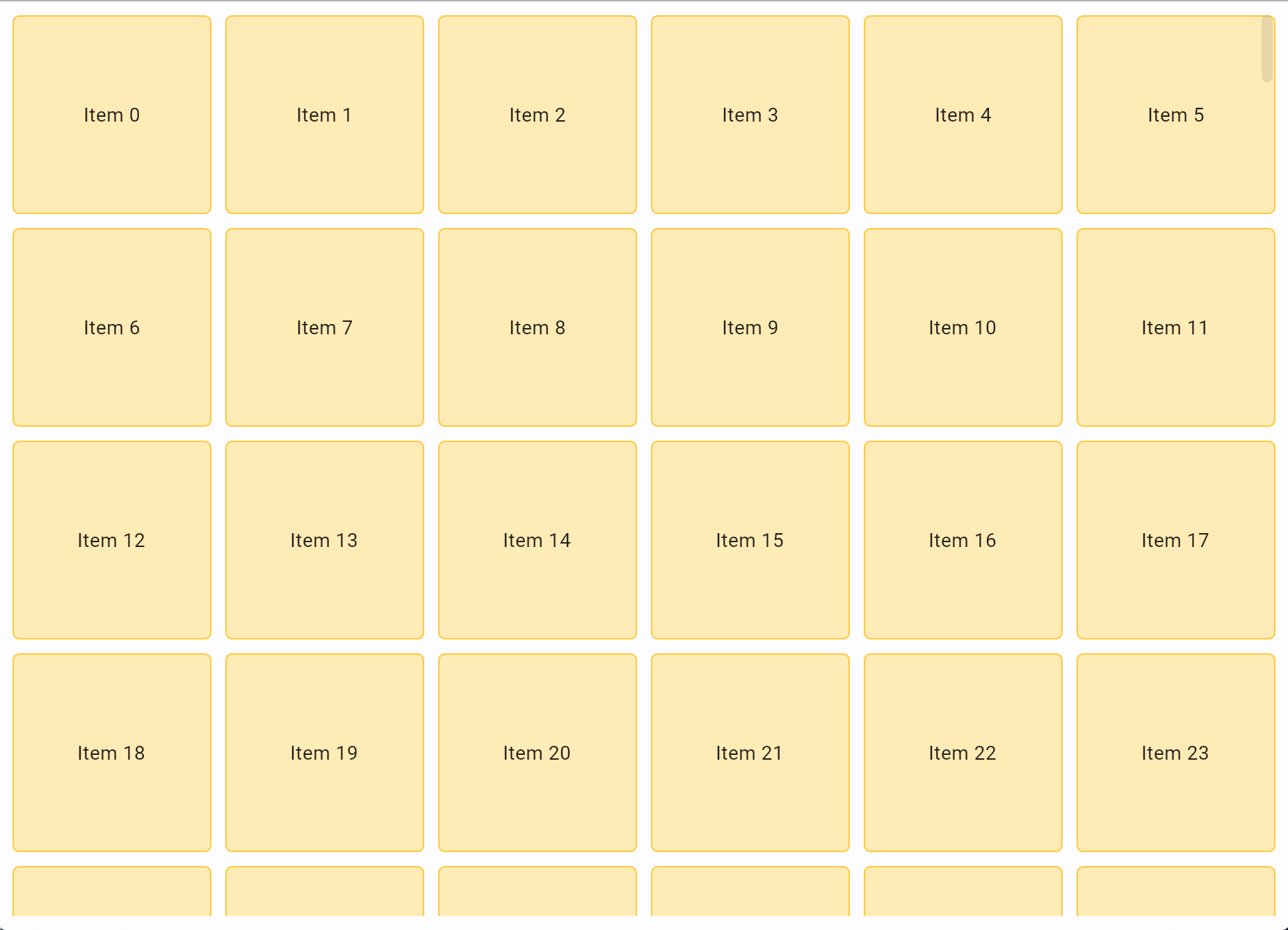 Grid view